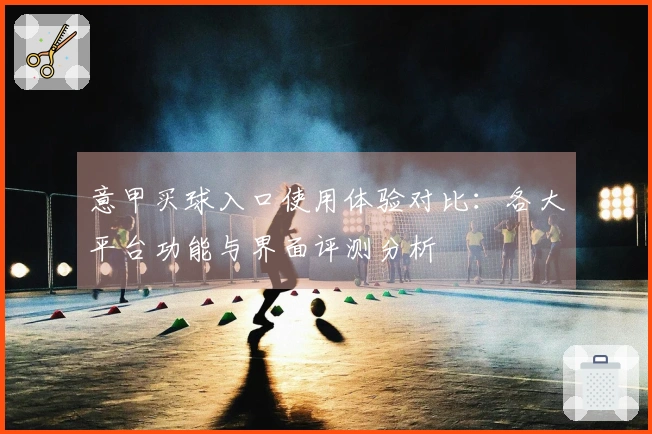 意甲买球入口使用体验对比：各大平台功能与界面评测分析